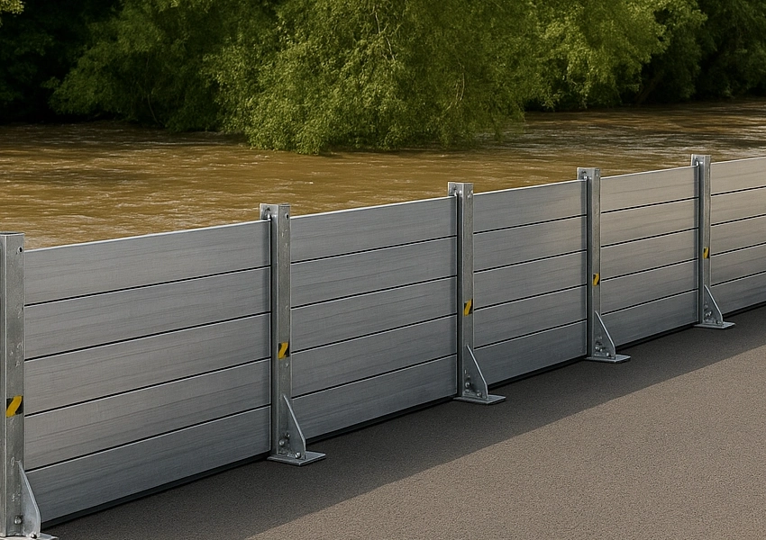 batardeau-anti-inondation Batardeaux anti-inondation de type Alu Safe.